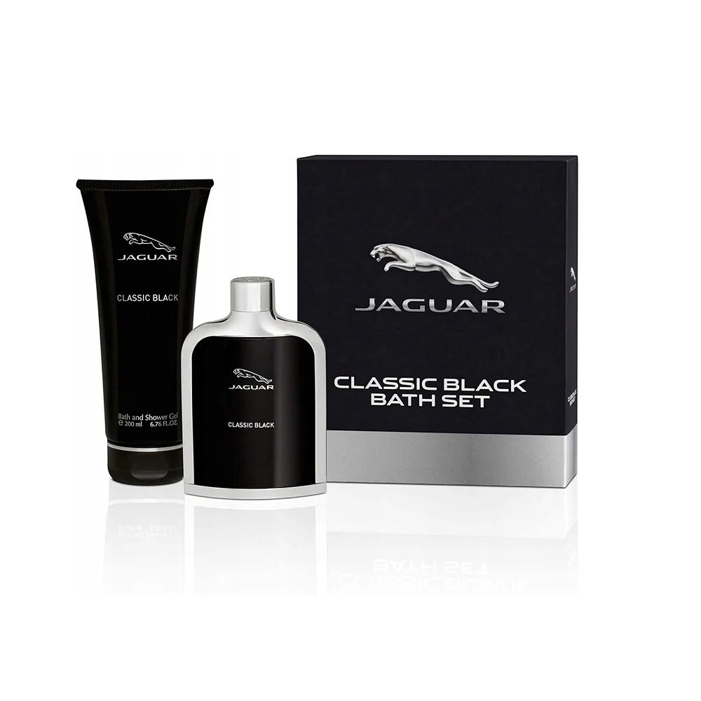 Jaguar Parfümset Set Jaguar: Classic Black, Eau De Toilette, For Men, 100 ml + Classic Black, Shower Gel, 200 ml Regular
