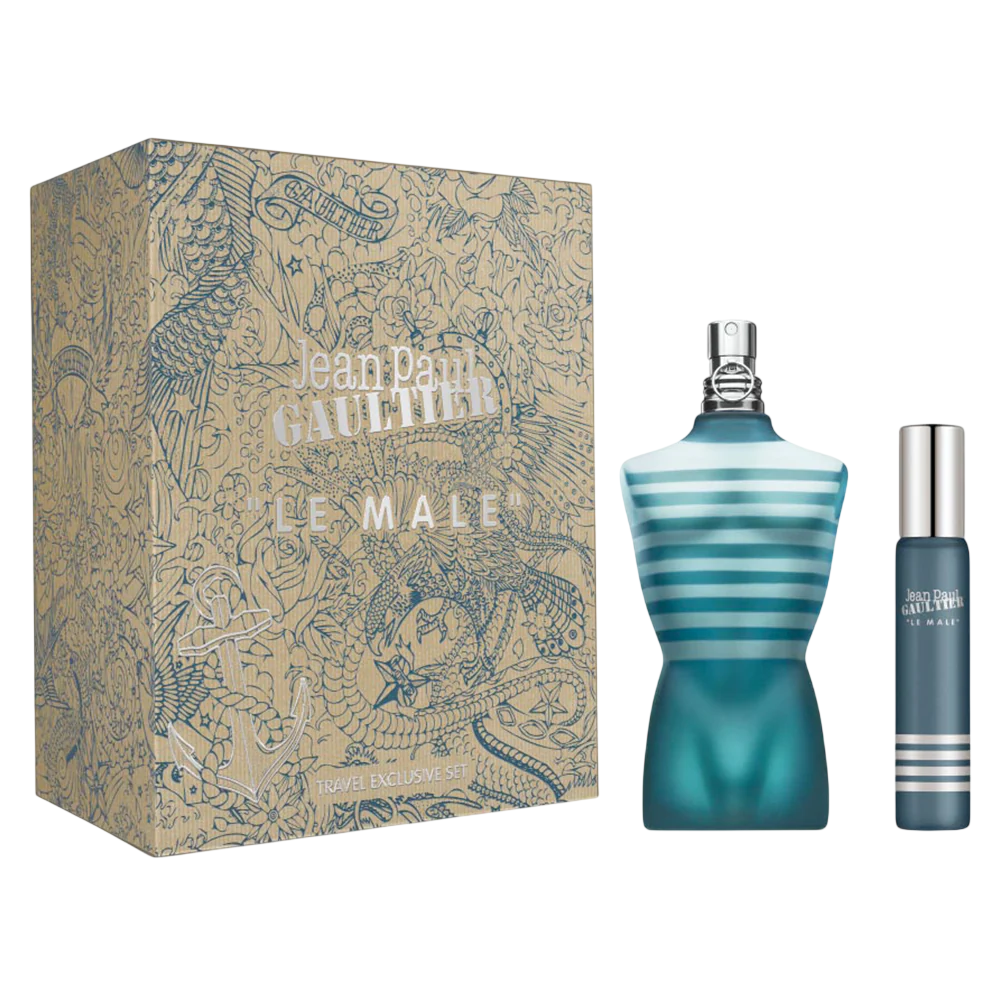 Jean Paul Gaultier Le Male Duftset für Herren – 125 ml + 20 ml Eau de Toilette