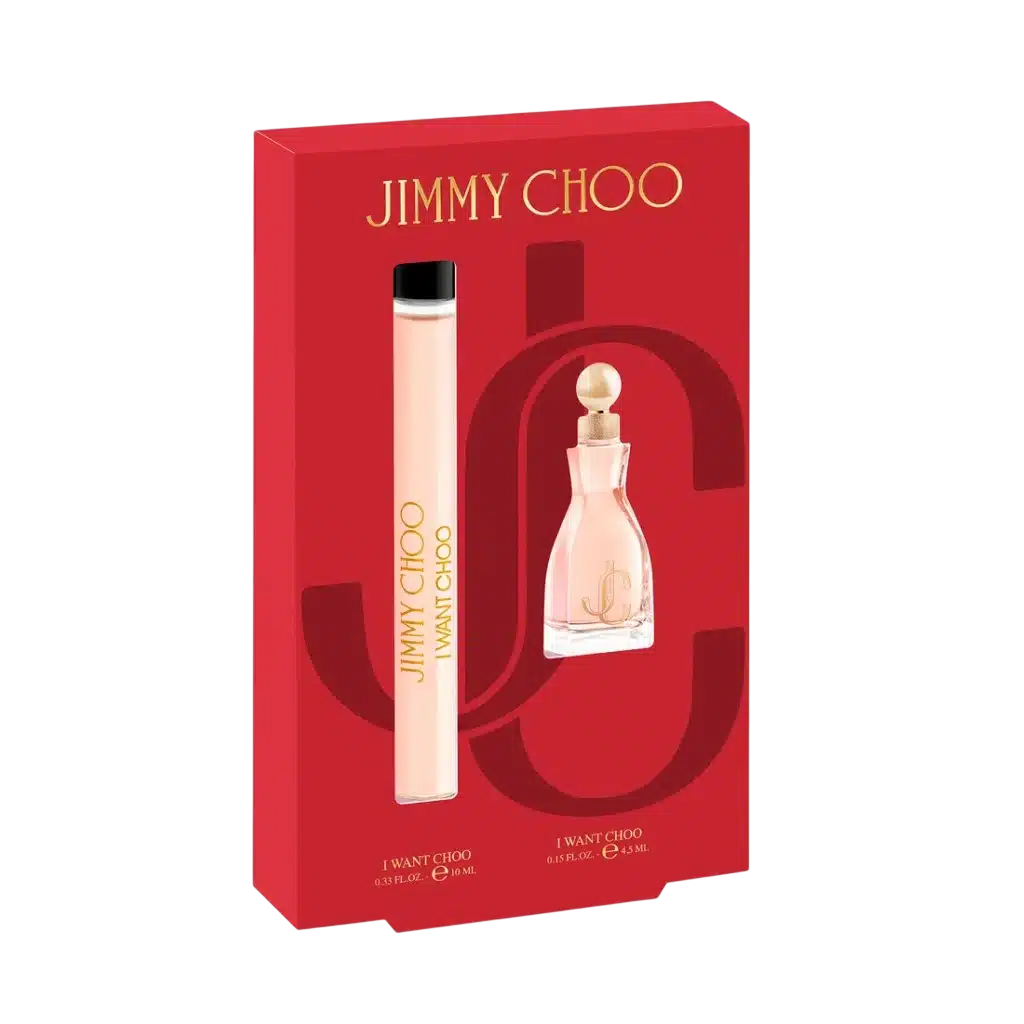 Jimmy Choo Parfümset Set Jimmy Choo: I Want Choo, Eau De Parfum, For Women, 10 ml + I Want Choo, Eau De Parfum, For Women, 4.