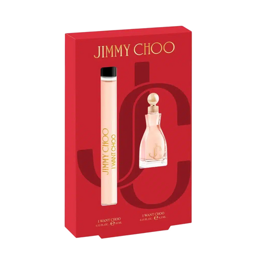 Jimmy Choo Parfümset Set Jimmy Choo: I Want Choo, Eau De Parfum, For Women, 10 ml + I Want Choo, Eau De Parfum, For Women, 4.