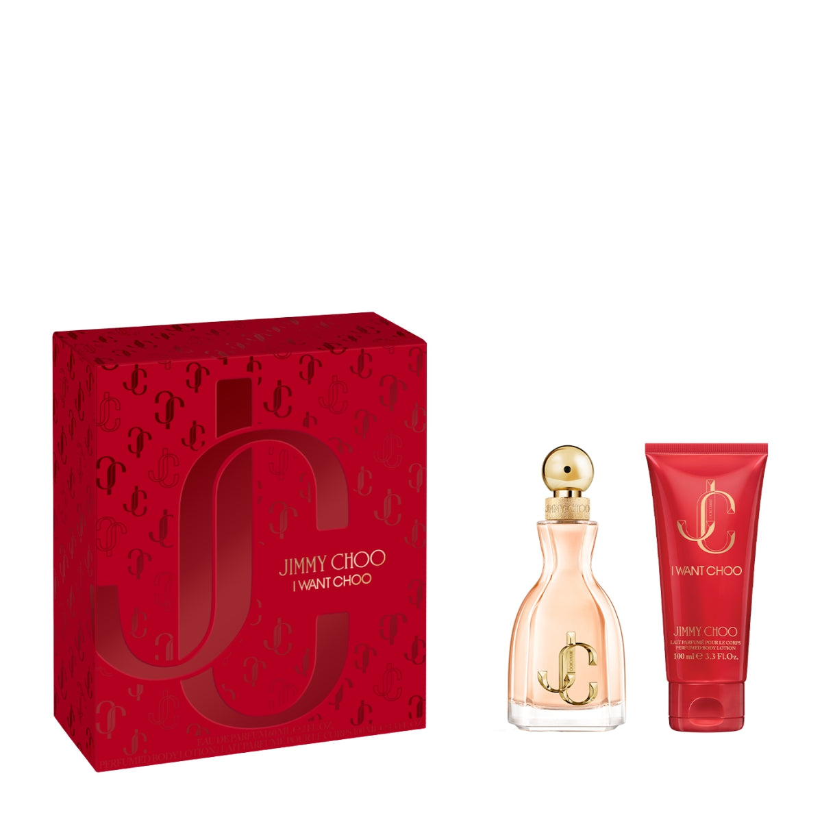 Jimmy Choo Parfümset Set Jimmy Choo: I Want Choo, Eau De Parfum, For Women, 60 ml + I Want Choo, Moisturizing, Body Lotion, 1