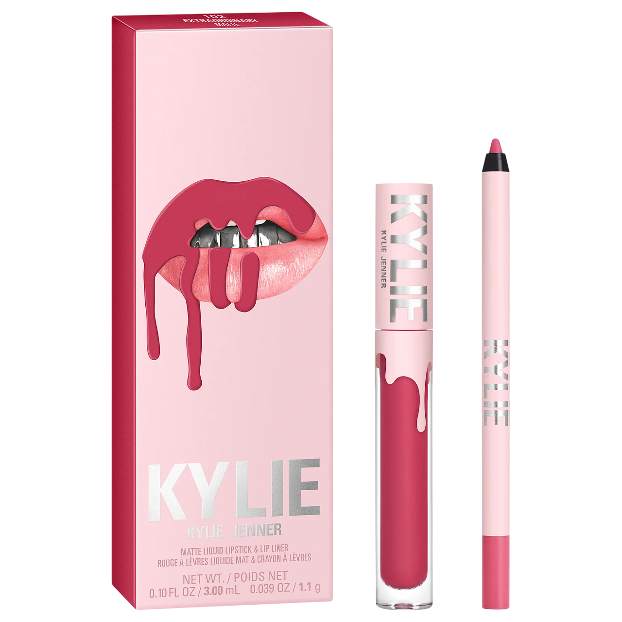 Kylie Cosmetics Schminkset Set Kylie Cosmetics: By Kylie, Liquid Lipstick, 102, Extraordinary, 3 ml + By Kylie, Pencil, Lip L