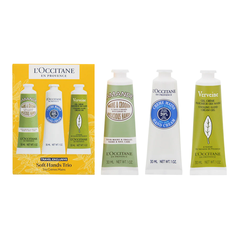 L`Occitane en Provence Hautpflegeset Set L'Occitane en Provence: Verbena, Hydrating, Hand Cream, 30 ml + Shea Butter, Moistur
