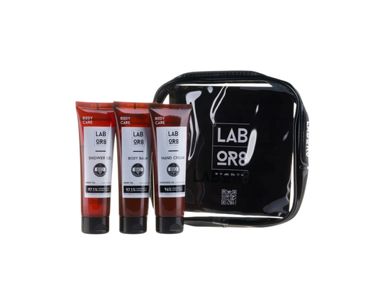 LABOR8 Körperpflegeset Set LABOR8: Hemp, Hydrating & Moisturising, Hand Cream, Hemp, 75 ml + Hemp, Hydrating & Nourishing, Bo