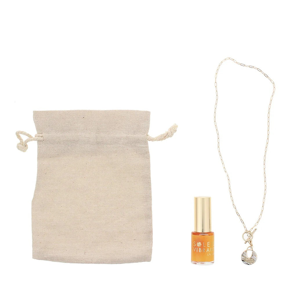 Lalique Parfümset Set Lalique: Soleil Vibrant, Eau De Parfum, For Women, 15 ml + Lalique, Base Metal Necklace, For Women + La