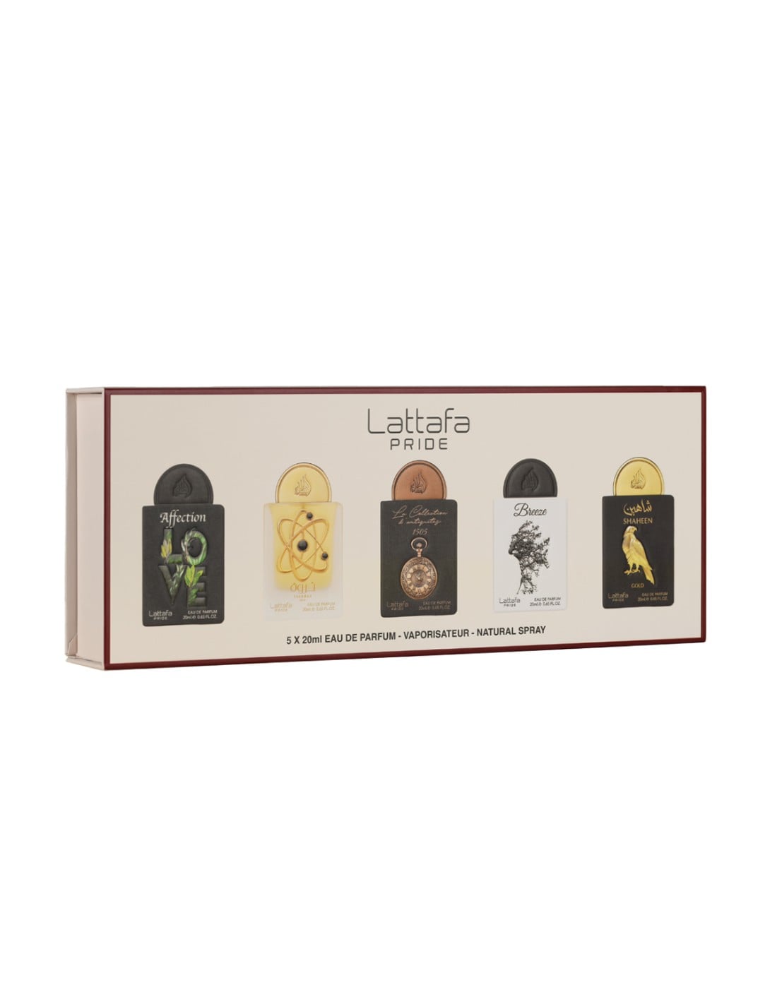 Lattafa Parfümset Set Lattafa: Affection, Eau De Parfum, Unisex, 20 ml + Tharwah Gold, Eau De Parfum, Unisex, 20 ml + Watch15
