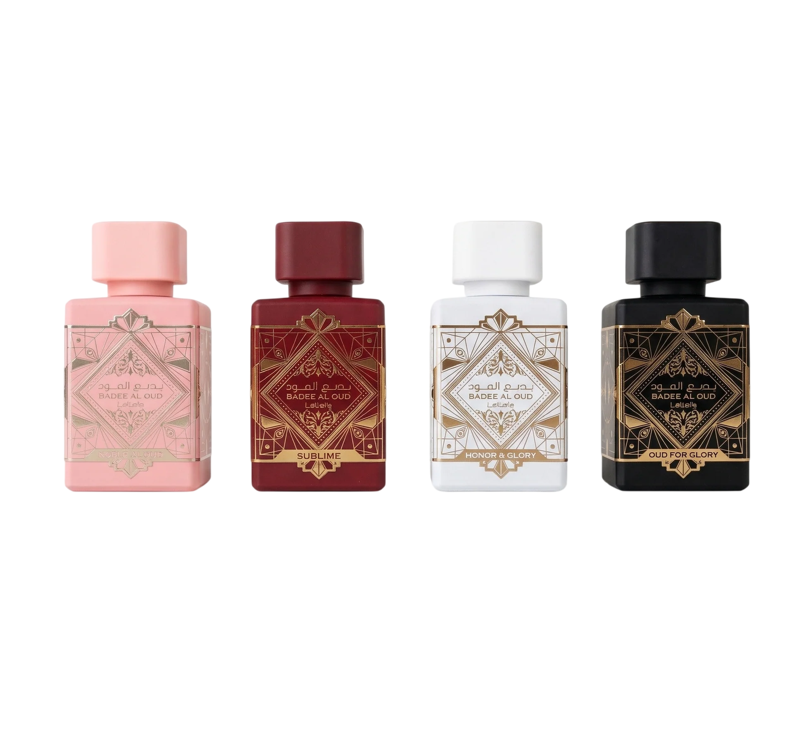 Lattafa Parfümset Set Lattafa: Bade'e Al Oud Oud For Glory, Eau De Parfum, Unisex, 25 ml + Bade'e Al Oud Honor & Glory, Eau D
