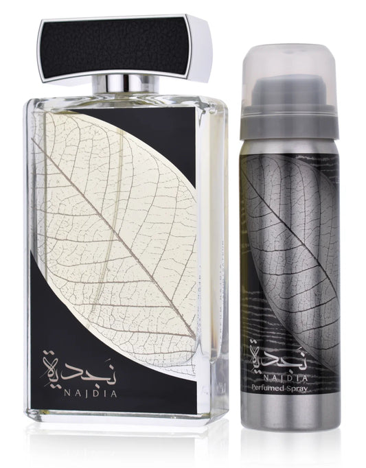 Lattafa Parfümset Set Lattafa: Najdia, Eau De Parfum, For Men, 100 ml + Najdia, Deodorant Spray, For Men, 50 ml Regular