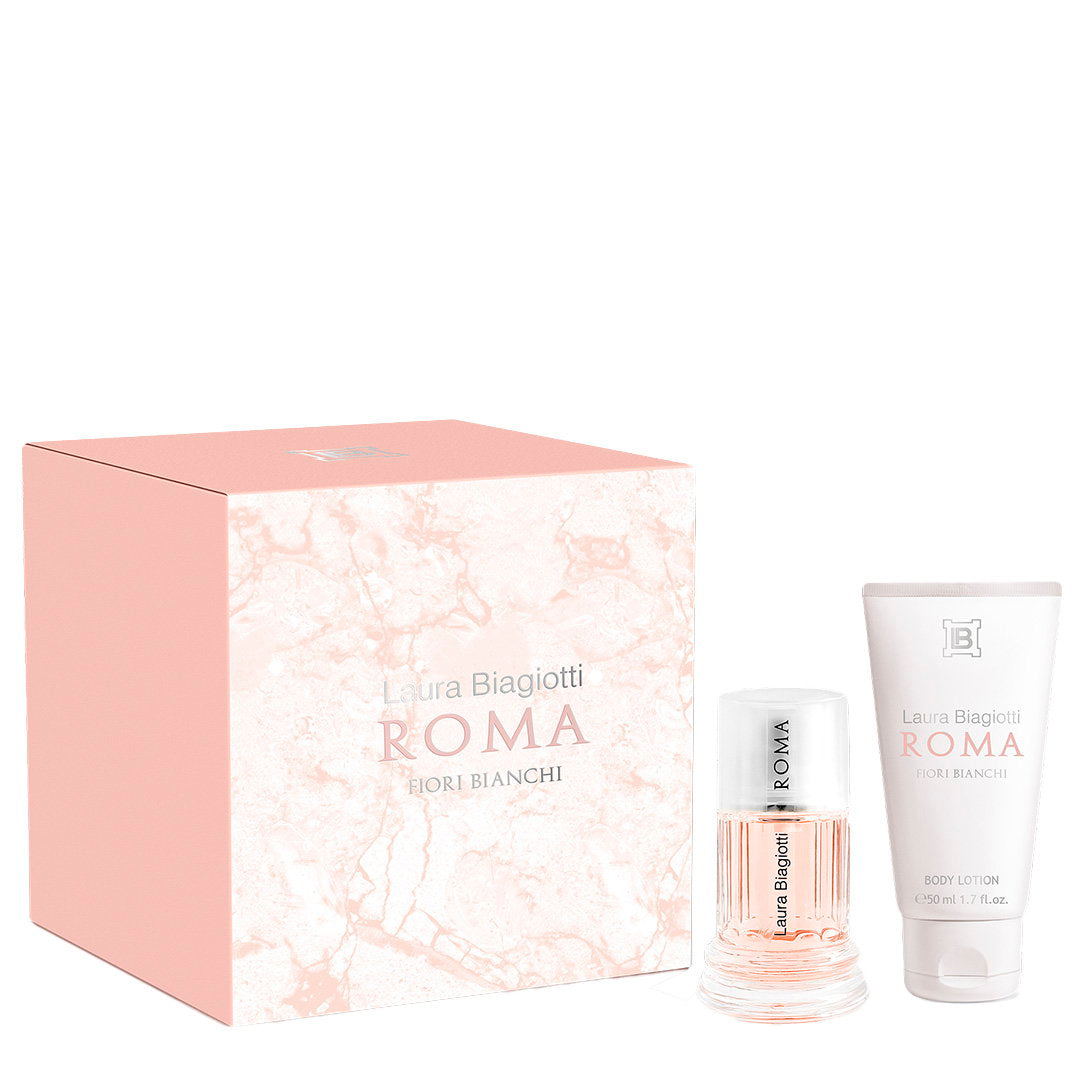 Laura Biagiotti Parfümset Set Laura Biagiotti: Fiori Bianchi, Eau De Toilette, For Women, 25 ml + Fiori Bianchi, Hydrating, D