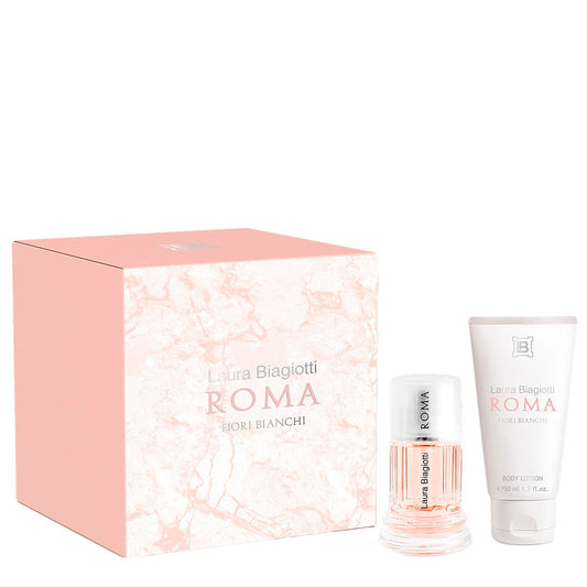 Laura Biagiotti Parfümset Set Laura Biagiotti: Fiori Bianchi, Eau De Toilette, For Women, 25 ml + Fiori Bianchi, Hydrating, D