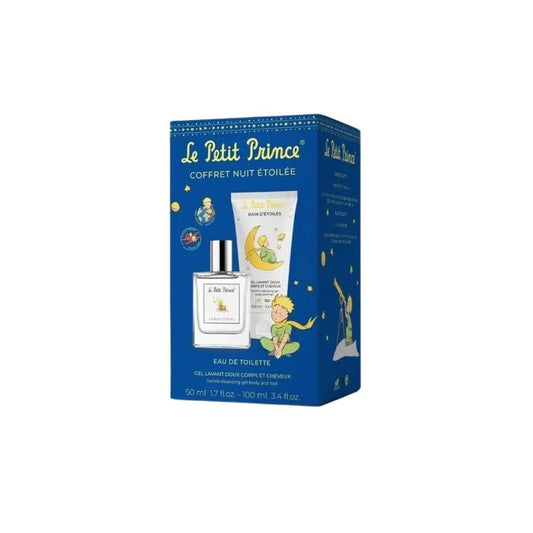 Le Petit Prince Parfümset Set Le Petit Prince: La Nuit Etoliee, Eau De Toilette, Unisex, 50 ml + Gel Lavant, Cleansing & Hydr