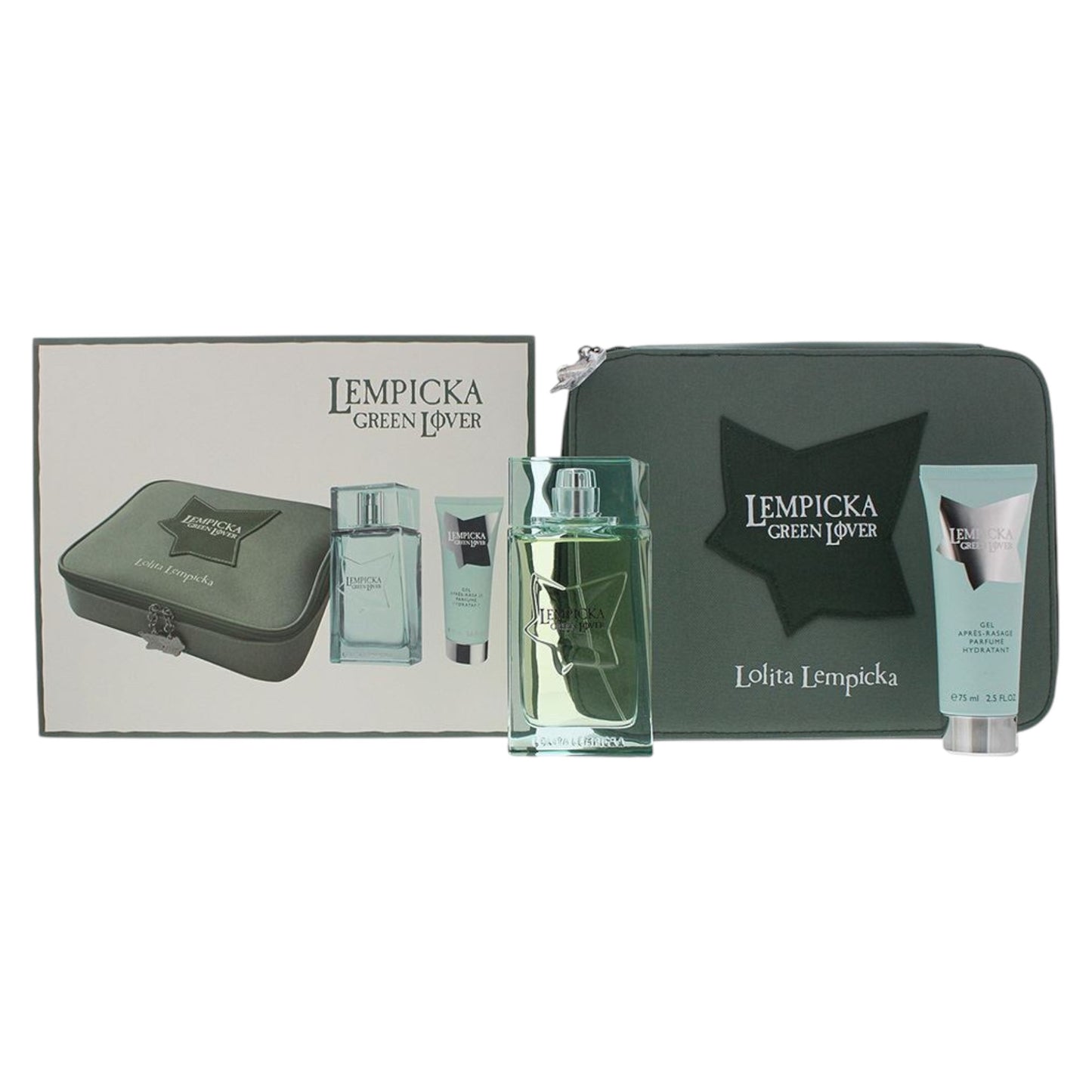 Lolita Lempicka Green Lover Herren Duftset – Eau de Toilette & After-Shave Gel 100 ml + 75 ml