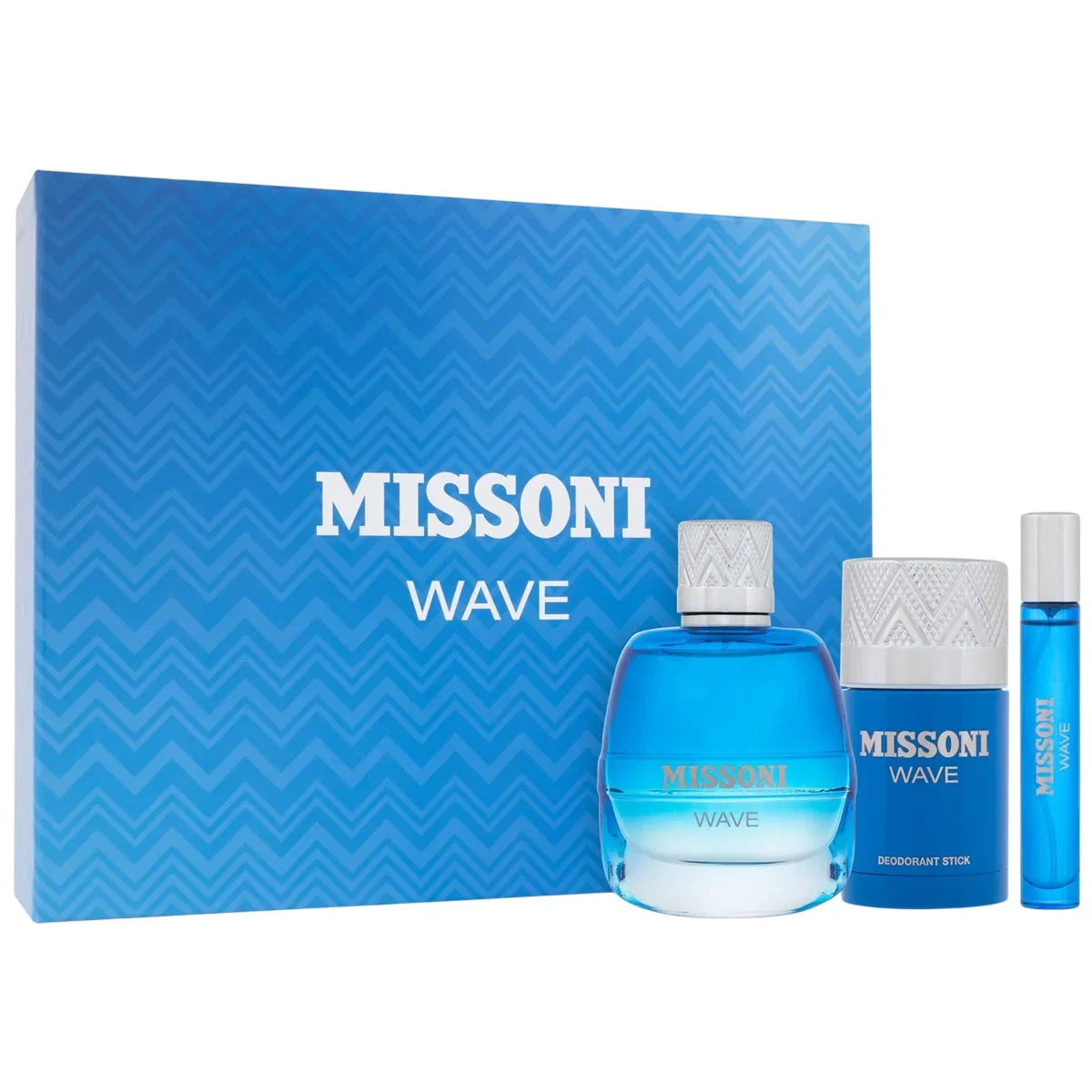 Missoni Parfümset Set Missoni: Wave, Eau De Toilette, For Men, 100 ml + Wave, Eau De Toilette, For Men, 10 ml + Wave, Protect