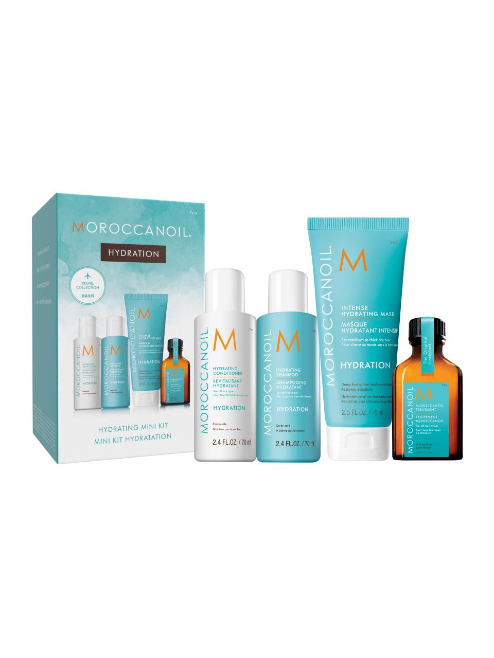 Moroccanoil Haarpflegeset Set Moroccanoil: Hydration, Hair Treatment Cream Mask, 75 ml + Hydration, Hair Oil Treatment, Hydra