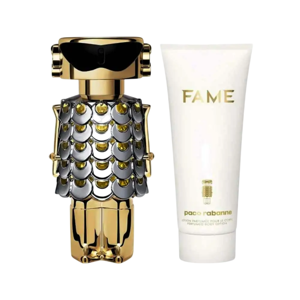 Paco Rabanne Parfümset Set Paco Rabanne: Fame, Eau De Parfum, For Women, 80 ml + Fame, Hydrating, Body Lotion, 100 ml Regular