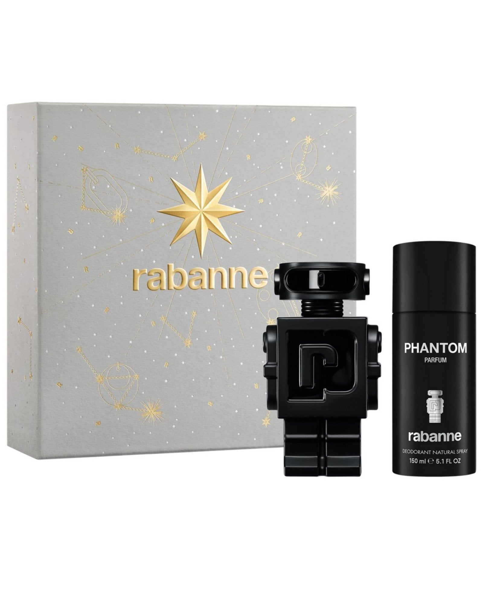Paco Rabanne Parfümset Set Paco Rabanne: Phantom, Eau De Parfum, For Men, 100 ml + Phantom, Deodorant Spray, For Men, 150 ml 