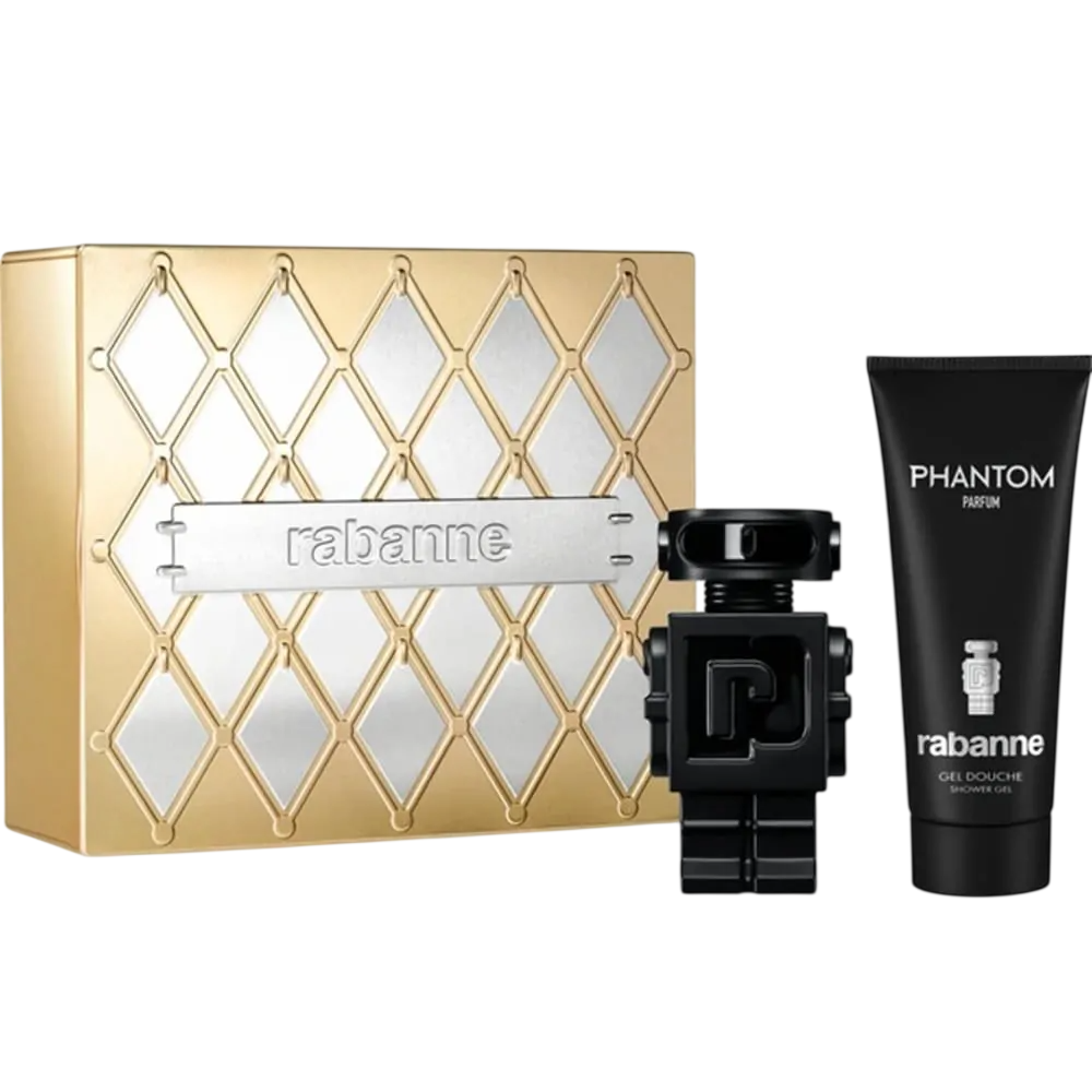 Paco Rabanne Parfümset Set Paco Rabanne: Phantom, Parfum, For Men, 100 ml + Phantom, Hydrating, Shower Gel, Body, All Skin Ty