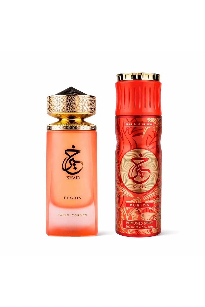 Paris Corner Parfümset Set Paris Corner: Khair Fusion, Eau De Parfum, Unisex, 100 ml + Khair Fusion, Deodorant Spray, For Wom