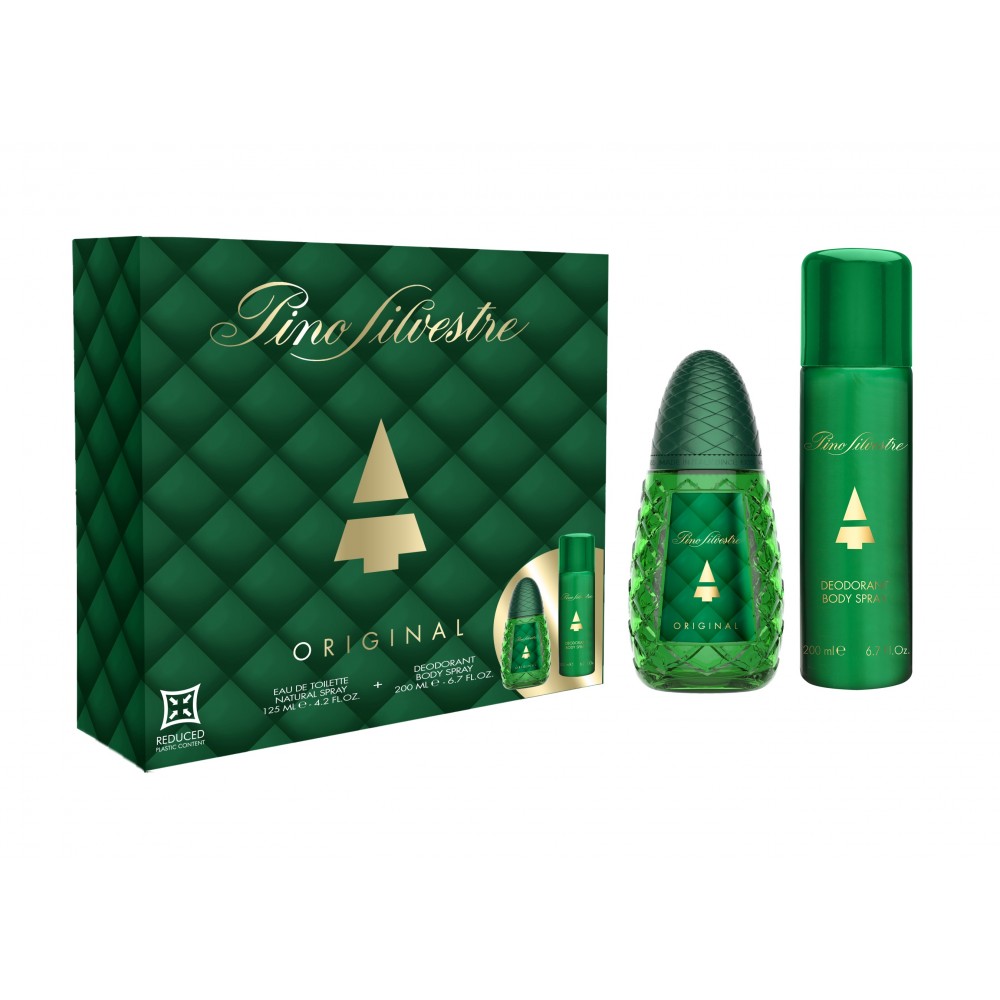 Pino Silvestre Parfümset Set Pino Silvestre: Original, Eau De Toilette, For Men, 125 ml + Original, Body Spray, 200 ml Regula