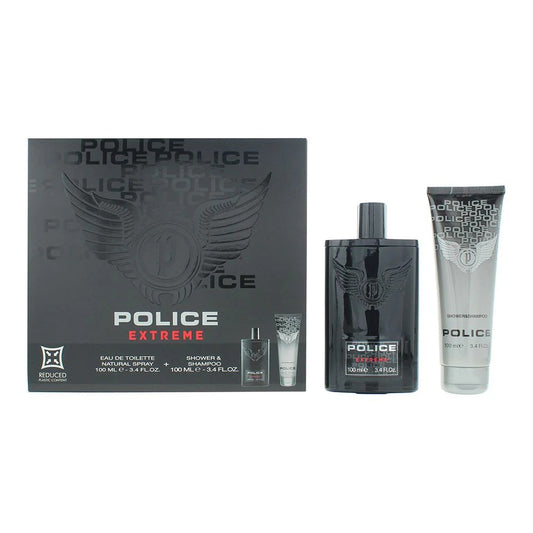 Police Parfümset Set Police: Extreme, Eau De Toilette, For Men, 100 ml + Extreme, Shower Gel & Shampoo 2-In-1, 100 ml Regular