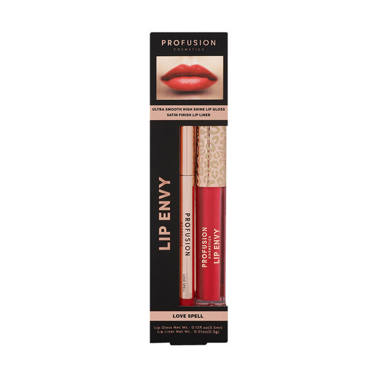 Profusion Cosmetics Schminkset Set Profusion Cosmetics: Lip Envy Love Spell, Lip Gloss, 3.5 ml + Lip Envy Love Spell, Lip Lin