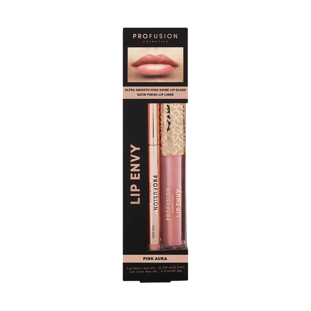 Profusion Cosmetics Schminkset Set Profusion Cosmetics: Lip Envy Pink Aura, Lip Gloss, 3.5 ml + Lip Envy Pink Aura, Lip Liner