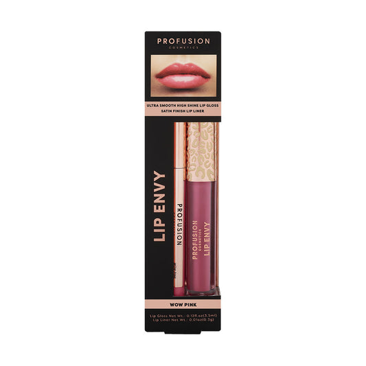 Profusion Cosmetics Schminkset Set Profusion Cosmetics: Lip Envy Wow Pink, Lip Gloss, 3.5 ml + Lip Envy Wow Pink, Lip Liner, 