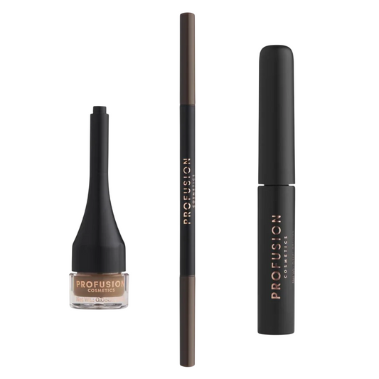 Profusion Cosmetics Schminkset Set Profusion Cosmetics: Ultimate Brow Sculpt, Eyebrow Pomade, Dark Brown, 4 ml + Ultimate Bro