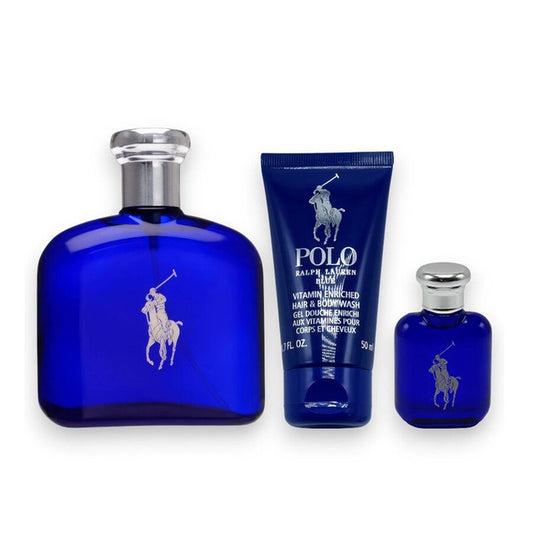 Ralph Lauren Parfümset Set Ralph Lauren: Polo Blue, Eau De Parfum, For Men, 125 ml + Polo Blue, Shower Gel, Skin, All Skin Ty