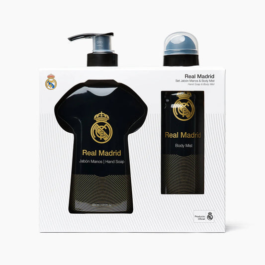 Real Madrid Hautpflegeset Set Real Madrid: Real Madrid, Liquid Soap, For Hands, 400 ml + Real Madrid, Scented Spray, For Men,