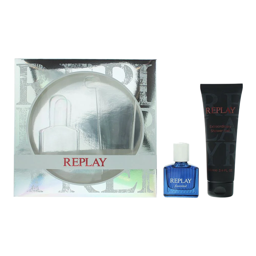 Replay Parfümset Set Replay: Essential, Eau De Toilette, For Men, 30 ml + Essential, Hydrating, Shower Gel, All Skin Types, 1