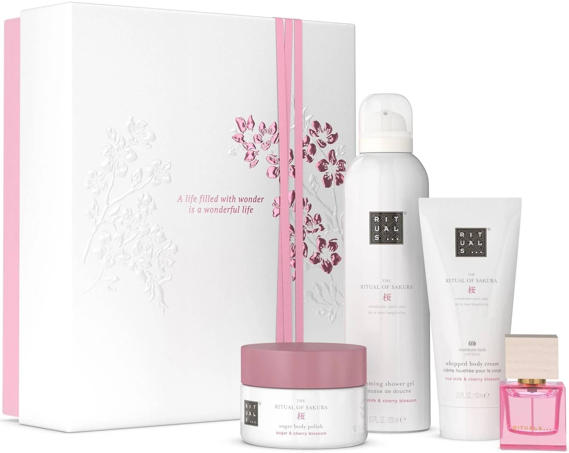 Rituals Hautpflegeset Set Rituals: The Ritual Of Sakura, Rejuvenating, Body Scrub, 125 g + The Ritual Of Sakura, Shower Mouss