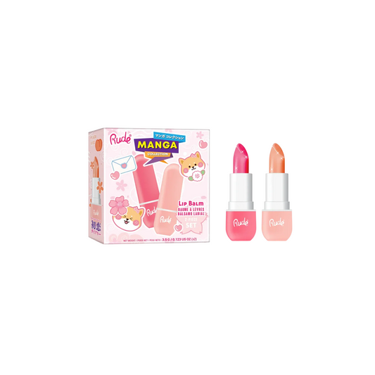 Rude Cosmetics Schminkset Set Rude Cosmetics: Peach Kiss, Hydrating, Lip Balm, 3.5 ml + Watermelon, Hydrating, Lip Balm, 3.5 