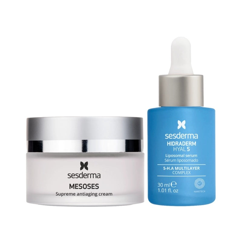 Sesderma Hautpflegeset Set Sesderma: Mesoses, Anti Aging, Cream, For Face, 50 ml + Hydraderm Hyal 5, Ultra Hydrating, Serum, 