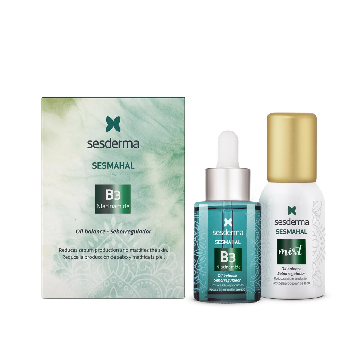 Sesderma Hautpflegeset Set Sesderma: Sesmahal, B3, Hydrating, Pore-Minimising & Regenerating, Day & Night, Serum, For Face, 3