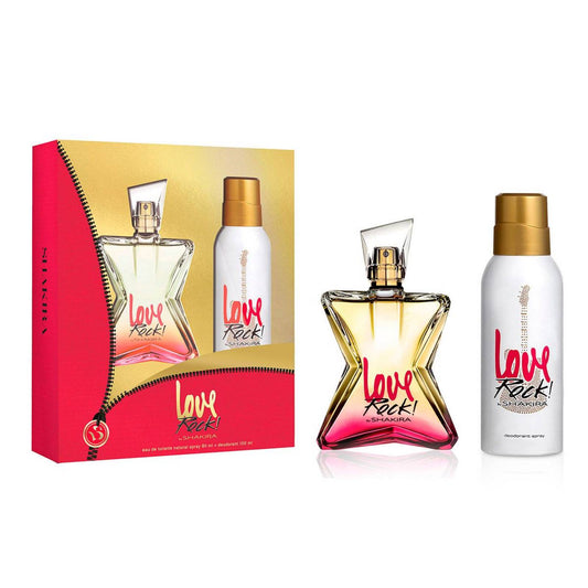 Shakira Parfümset Set Shakira: Love Rock, Eau De Toilette, For Women, 80 ml + Love Rock, Floral, Deodorant Spray, For Women, 