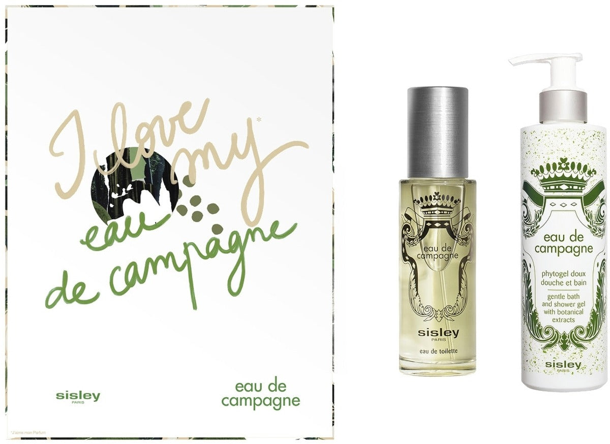 Sisley Hautpflegeset Set Sisley: Eau De Campagne, Moisturizing, Shower Gel, All Skin Types, 250 ml + Eau De Campagne, Eau De 