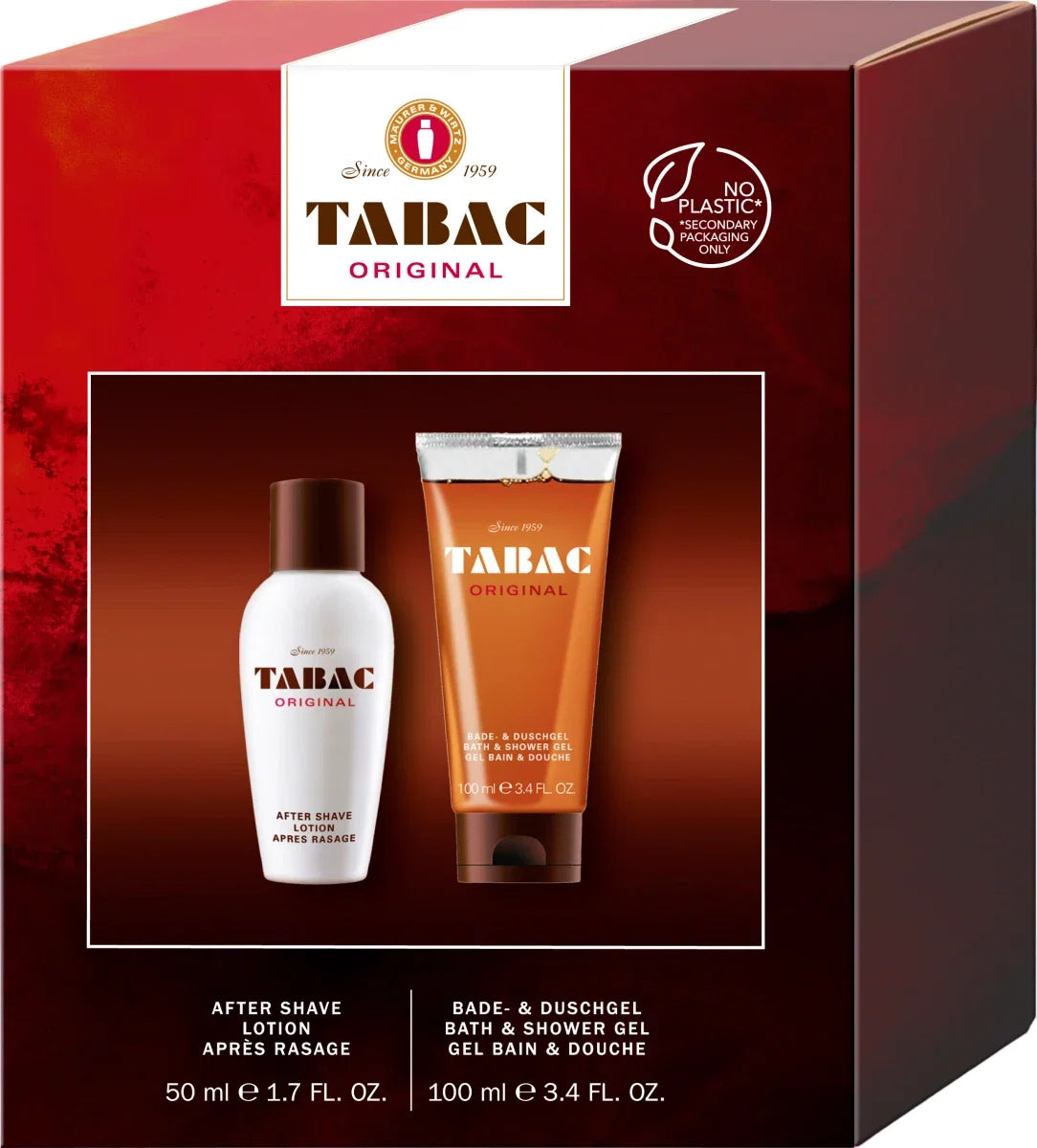 Tabac Hautpflegeset Set Tabac: Original, Cleansing, Shower Gel, All Over Body, All Skin Types, 100 ml + Original, Refreshing,