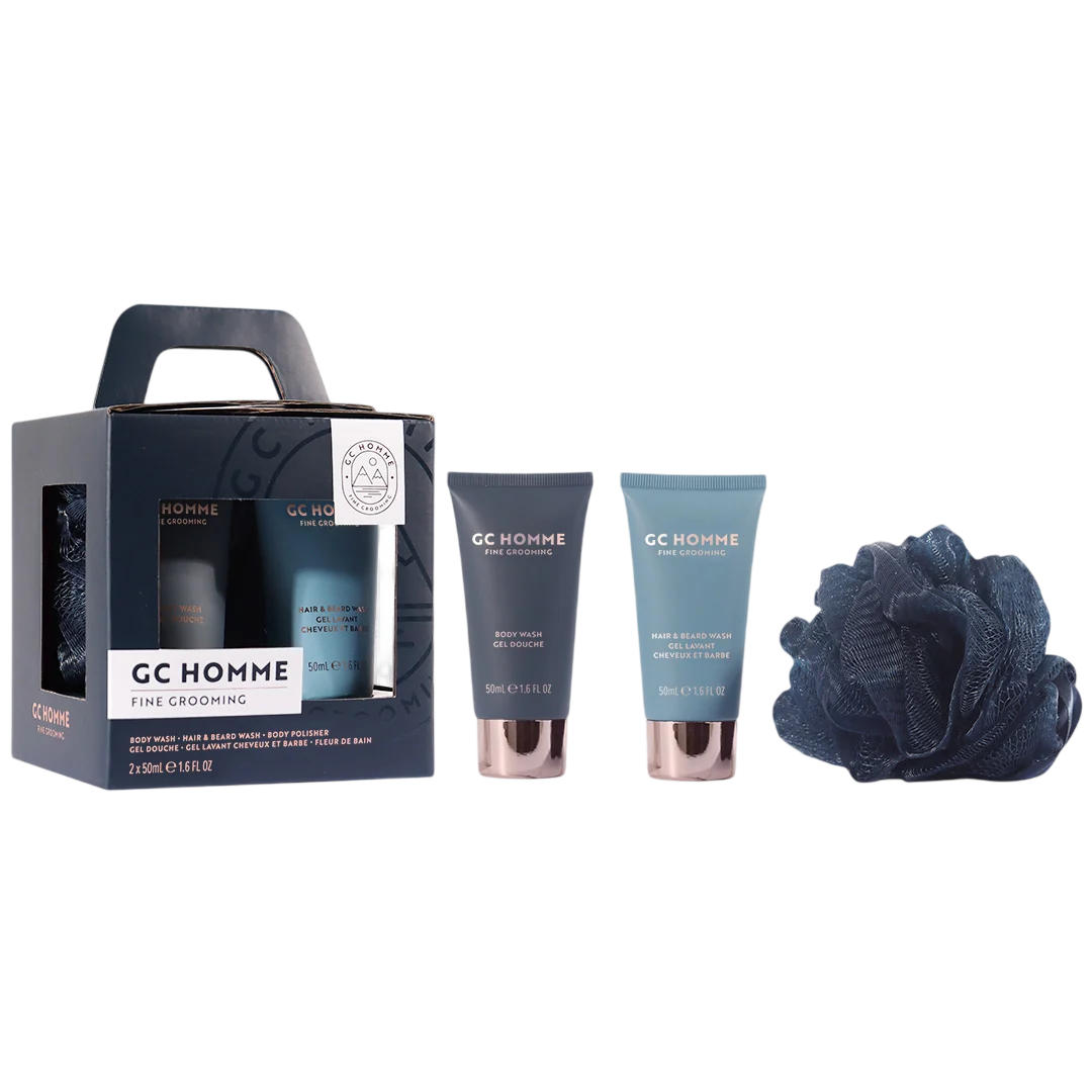 The Luxury Bathing Company Körperpflegeset Set The Luxury Bathing Company: GC Homme, Cleanse & Scrub, Body Sponge + GC Homme,