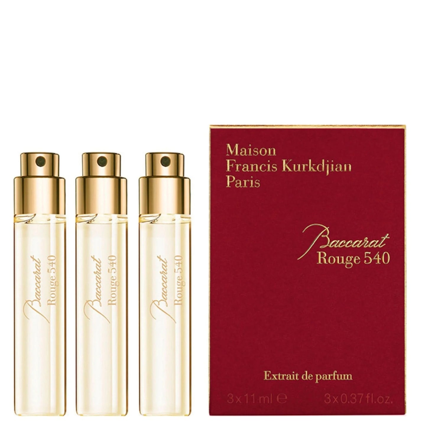 Maison Francis Kurkdjian Set Trio, Maison Francis Kurkdjian, Baccarat Rouge 540, Eau de Parfum, Unisex, Nachfüllen, 3 stk, 33
