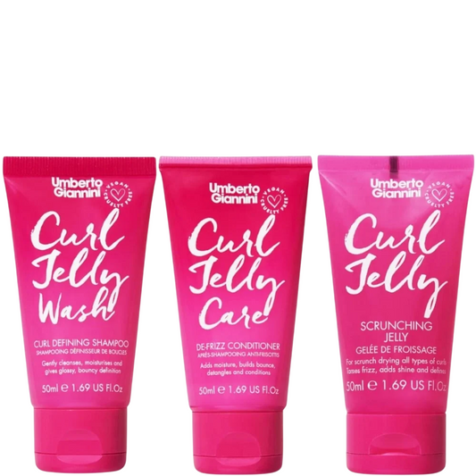 Umberto Giannini Haarpflegeset Set Umberto Giannini: Curl Jelly, Hair Styling Gel, Curl Definition & Frizz Control, Medium Ho