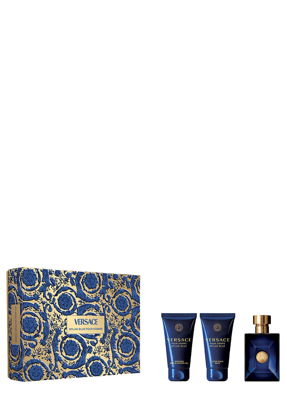Versace Parfümset Set Versace: Dylan Blue, Eau De Toilette, For Men, 50 ml + Dylan Blue, Calming, After-Shave Balm, 50 ml + D