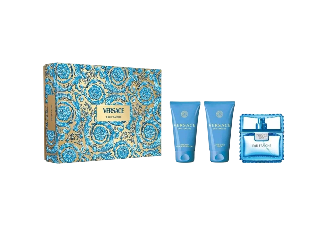 Versace Parfümset Set Versace: Eau Fraiche, Eau De Toilette, For Men, 50 ml + Eau Fraiche, Hydrating, Shower Gel, For All Ski