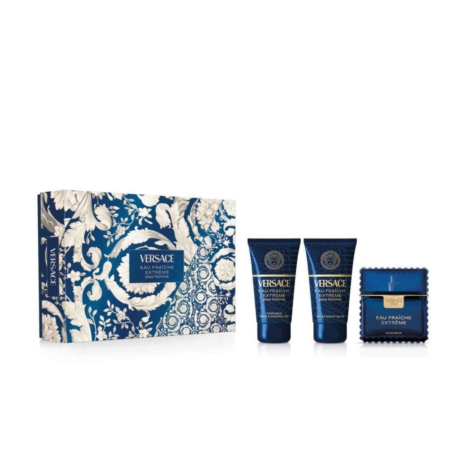 Versace Parfümset Set Versace: Eau Fraiche Extreme, Eau De Parfum, For Men, 100 ml + Eau Fraiche Extreme, Shower Gel, 50 ml +