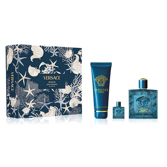 Versace Parfümset Set Versace: Eros, Eau De Parfum, For Men, 100 ml + Eros, Eau De Parfum, For Men, 5 ml *Miniature + Eros, S