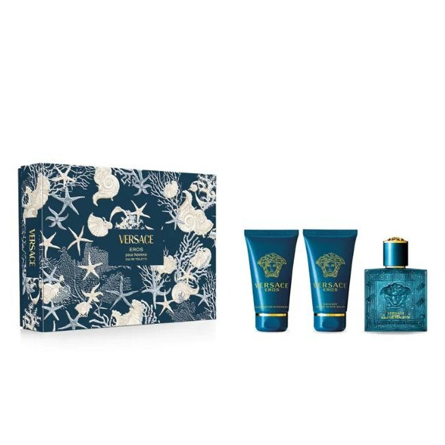 Versace Parfümset Set Versace: Eros, Eau De Toilette, For Men, 50 ml + Eros, Shower Gel, For All Skin Types, 50 ml + Eros, Hy