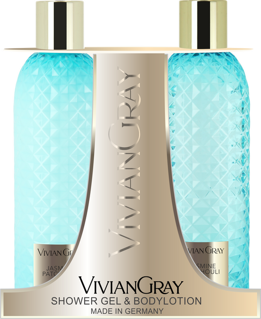 Vivian Gray Körperpflegeset Set Vivian Gray: Gemstone, Jasmine & Patchouli, Soothing, Shower Gel, For All Skin Types, 300 ml 