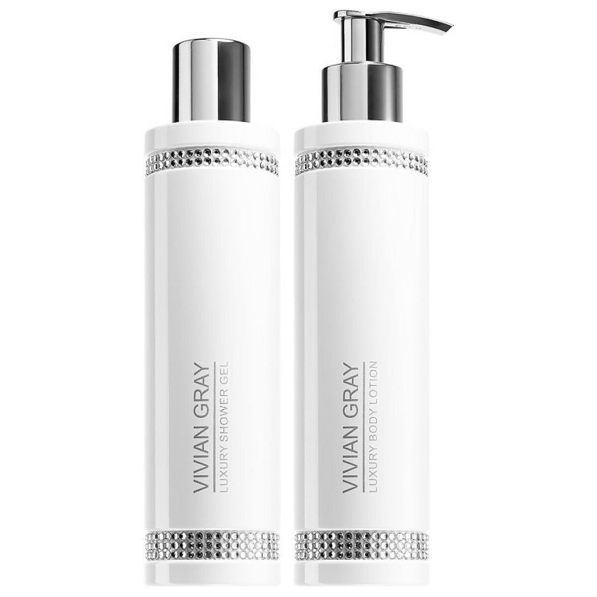 Vivian Gray Körperpflegeset Crystals Set Vivian Gray: White Crystals, Softening, Shower Gel, For All Skin Types, 250 ml + Whi