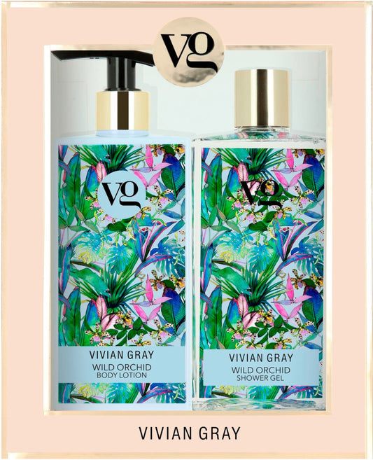 Vivian Gray Körperpflegeset Set Vivian Gray: Wild Orchid, Cleansing & Hydrating, Shower Gel, For All Skin Types, 350 ml + Wil