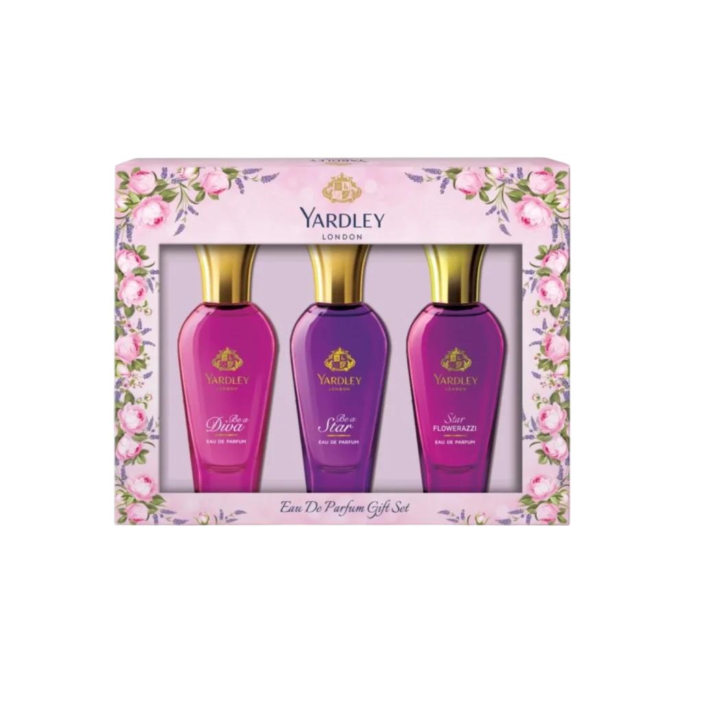 Yardley Parfümset Set Yardley: Be A Diva, Eau De Parfum, For Women, 30 ml + Be A Star, Eau De Parfum, For Women, 30 ml + Star